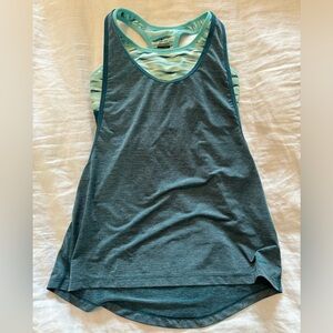 Nike dri fit size small work out top with built in bra. Like new.